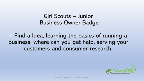 Business Owner Badge - Junior