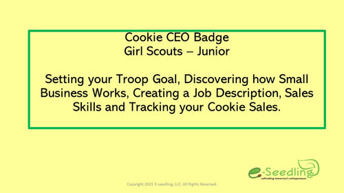 Cookie CEO - Girl Scout Badge Leader Pack