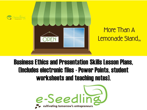 Business Ethics and Presentation Skills Lesson Plans  - Electronic Files