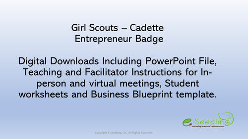Entrepreneuer-Badge-Cadette